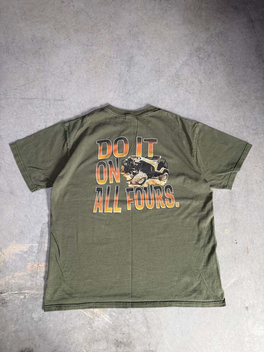 00s Anvil Silver Lake Sand Dunes Do It On All Fours T Shirt